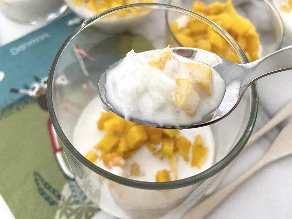 thai dessert rice pudding recetas delikatissen postres delikatissen postres de mango postre tailandés postre de vasito mango sticky rice mango arroz con leche de coco 