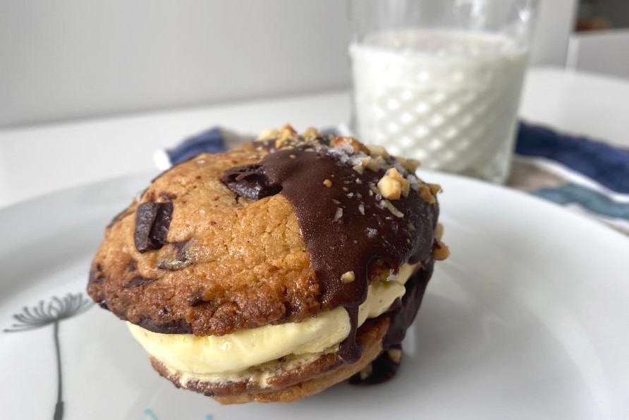 vanilla ice cream recetas delikatissen postres delikatissen ice cream sandwich home made dessert home made cookies galletas caseras delicious cookies de chocolate caseras chocolate chip cookies 