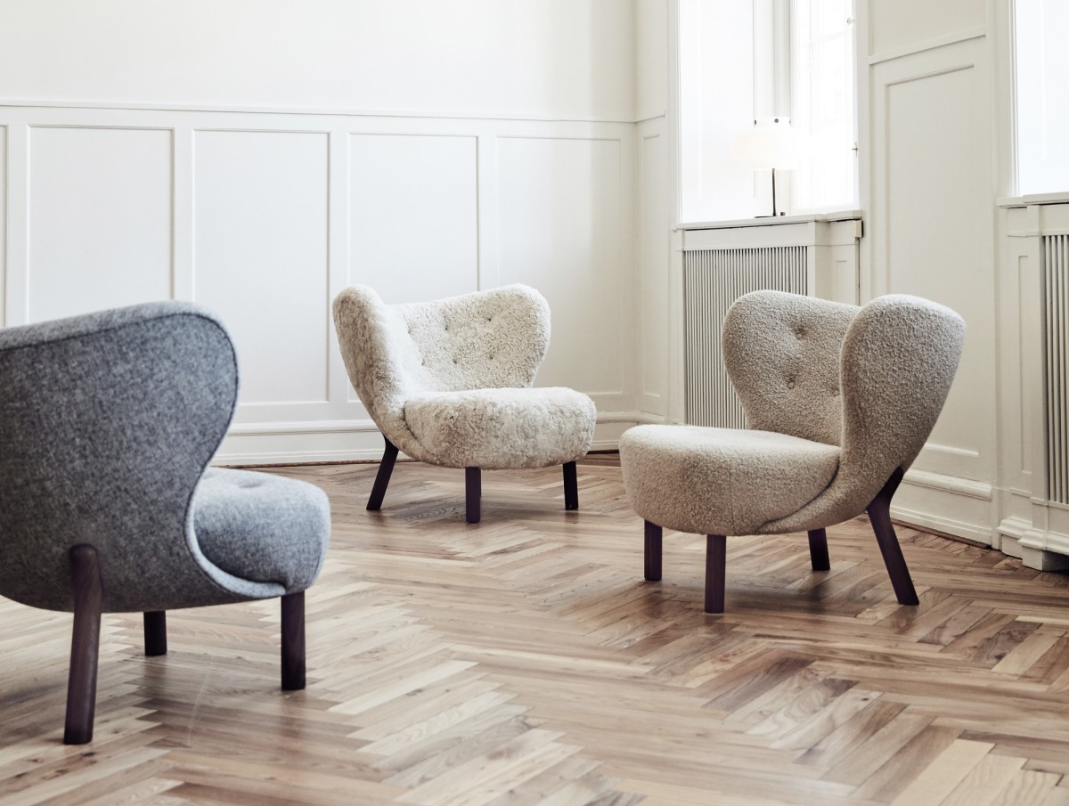 delikatissen Sheepskin chair muebles de diseño muebles daneses little petra chair funkis style funkis stil estilo funcionalismo design danish chair danish lounge chair danish funkis 