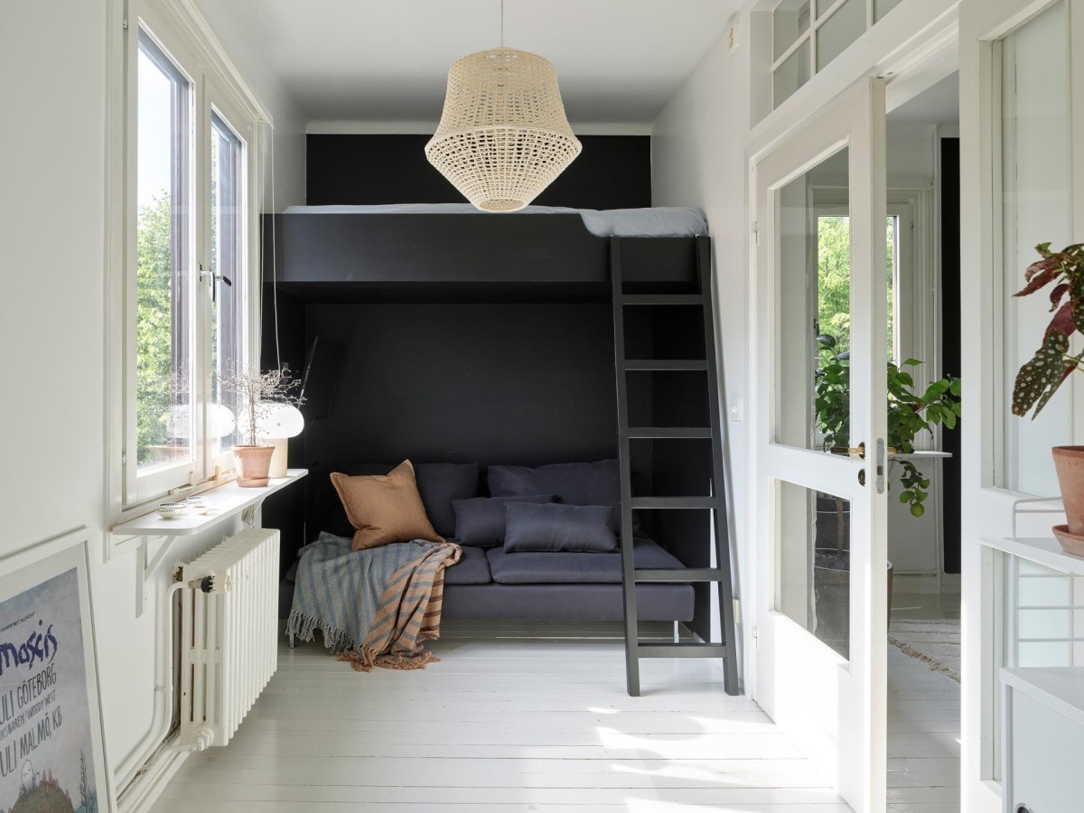 pintar habitación negra pared negra interiores negros estilo nórdico negro dormitorio negro decoración negra cama negra black wall black scandinavian black interior black decor black bedroom 