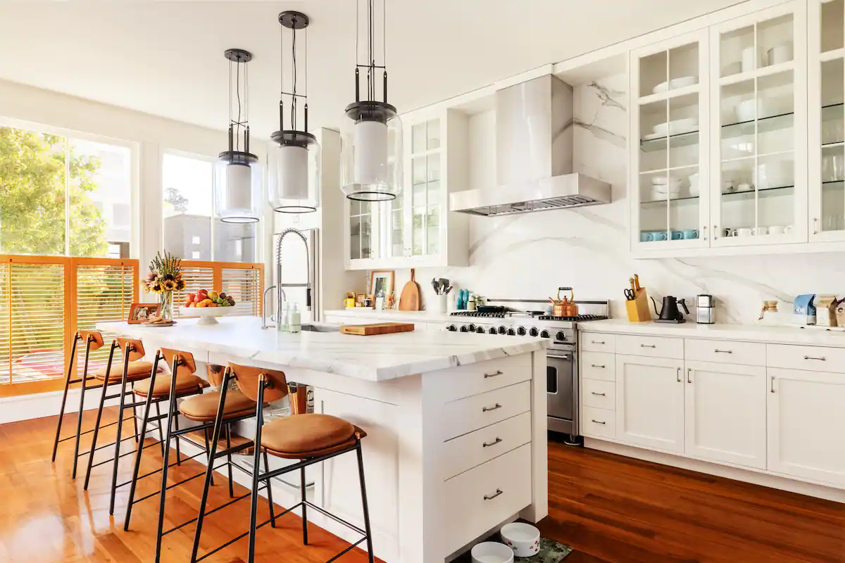estilo americano cocina abierta casas de san francisco casas airbnb casa americana Californian decor american style american decor Airbnb san francisco Airbnb house 