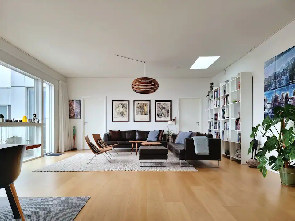 planta semi abierta estilo escandinavo decoración nórdica decoración apartamento nórdico cocina abierta ático en copenhague ático distribución ático danés alquiler en copenhague Airbnb Copenhague copenhage 