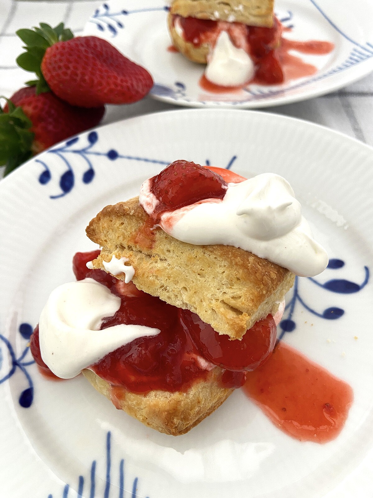 delikatissen tartitas fresas con nata Strawberry shortcake shortcake casero scones air fryer recetas delikatissen postres delikatissen postres con fresas fresas con nata biscuits air fryer biscuit 