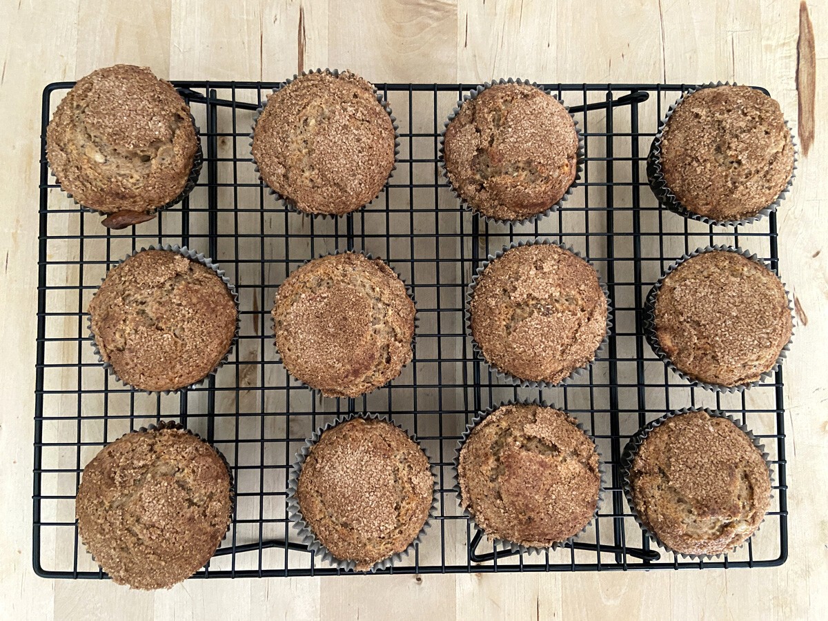 repostería casera recetas saludables recetas fáciles recetas delikatissen receta americana postres delikatissen muffins de plátano merienda desayuno canela bandeja horno muffins Banana nut seed muffins banana muffins 