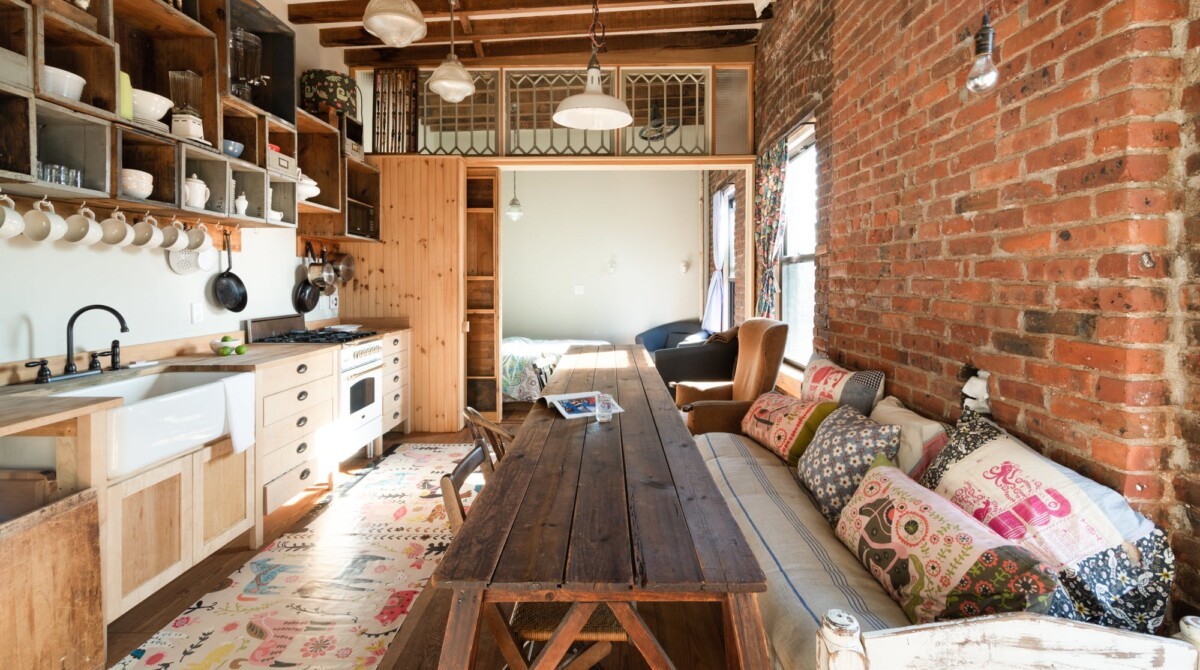 Williamsburg vintage viaje vacaciones Nueva York new york style loft ladrillo visto Exposed brick walls estilo industrial eclectic style Brooklyn bohemio apartamento Alquiler vacacional 